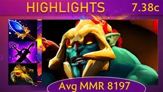 ⭐ 7.38c Huskar |K+A-D - 22 KP - 63%| Mid Highlights - Dota 2 High MMR