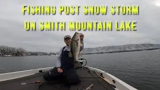 FISHING SMITH MOUNTAIN LAKE RIGHT AFTER A SNOW STORM!