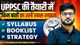 UPPSC Strategy 🔥| UPPSC Syllabus, Booklist & Study Plan | UPPCS Strategy for 2027 | PW UPPCS