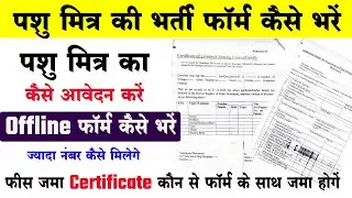 How to fill the form of Pashu Mitra | How to fill the form of Pashu Mitra Recruitment | HP Pashu Mitra Bharti 2026