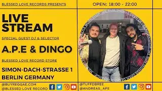 A.P.E & DINGO FROM BRAZIL at Blessedlove Records store vol.1