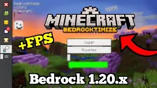 🟢 AUMENTA los FPS de Minecraft PE 1.20.X!! | Bedrocktimize (OPTIFINE) para Minecraft Bedrock 1.20!