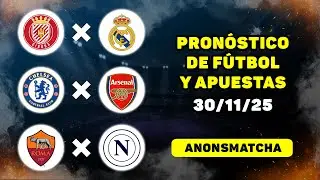Pron&oacute;sticos de f&uacute;tbol para hoy deportivos Chelsea - Arsenal, Roma - Napoli, Girona - Real Madrid