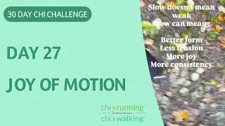 Day 27 - Chi Challenge 30 |  The Joy of Motion