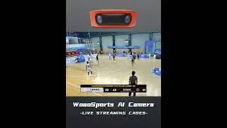 Watch how our Woaosports AI Camera locks onto every move&mdash;dunks, passes, all auto.  #basketball
