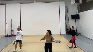 Paddleball at Zerega- Charlene & Paul vs Liz & Paul Gm 2