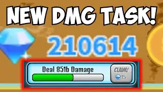 New INSANE Damage Task Update! REACHING 200,000 GEMS! (All Star Tower Defense)