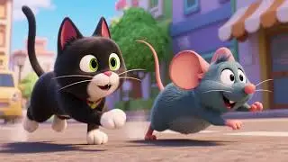 Catch Me If You Can! 🐭🐱 | Cat and Mouse Adventure Rhyme