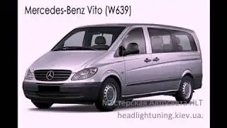 Mercedes-Benz Vito (W639) установка светодиодных линз Optima Premium Professional Series 3,0