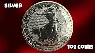 Silver coin collection   -  Silver Britannia  -  #50p #&pound;2