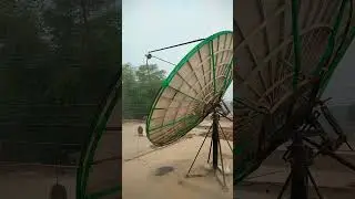 9 feet dish antenna 📡 #dishantena #9feetdish 9feetsatlliteAntena