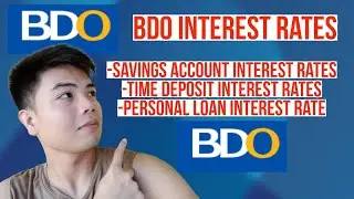 BDO INTEREST RATES, SAVINGS ACCOUNTS, TIME DEPOSIT ACCOUNT, PERSONAL LOAN INTEREST RATES