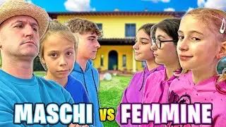 MASCHI VS FEMMINE GARA CON TUTTI I NOSTRI AMICI NELLA NOSTRA NUOVA CASA!