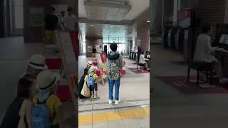 明日晴れるかな　久留米駅　高齢・道ピアノびと　ババピアノ