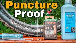 How To Make Your Tyres Puncture proof | Install Anti Puncture Liquid | Tyre Sealant #mtb @about_MTB