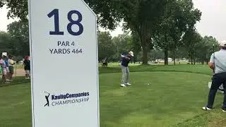 David Toms Golf Swing - 2023 Kaulig Companies Championship- #18 Tee