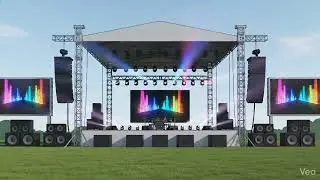 Massive Event Stage Setup Completed | LED Screen + Lights + Truss