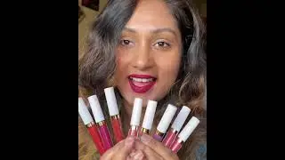 MyGlamm lit Liquid matte Lipstick Swatches NC 40-42 #Shorts
