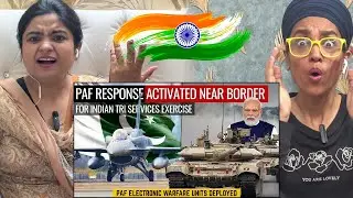 Indians React to PAF Response Activated Near Border | For Indian Tri Services Exercise