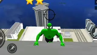 Spider Rope Incredible Hero City Ninja Gangster Crime | Flying Green Spider Hero - Android GamePlay