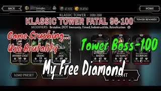KLASSIC TOWER Fatal 96-100 | Mk Mobile KLASSIC TOWER (Update 4.0) | Tower Boss 100 (Free Diamond)