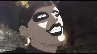 sorriso macabro de Gordon dos touros negros de Black Clover