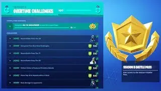 The FREE Season 9 Battle Pass Challenges in Fortnite...