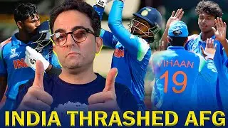 India thrashed Afghanistan in Semi Final of U19 World Cup | Hundred by Aaron George 🇮🇳🔥