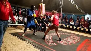 Elliott Cattell  fights local - Outback Fight Club - Mt Isa 2016