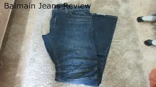 Dark Blue Balmain Jeans Review