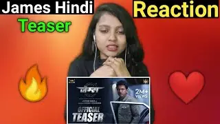 James - Official Teaser (Hindi) | Puneeth Rajkumar | Chethan Kumar | Kishore Pathikonda | Charan Raj