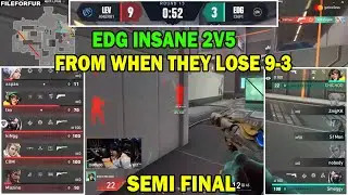 2v5 Clutch or Kick! EDG CHICHOO Saves EDG From  Cliff in Semi Final | edg comeback