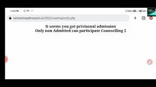 CITS ADMISSION 2022 SECOND COUNSELING AND WALK IN ADMISSION l #nimionlineadmission #cits_admission