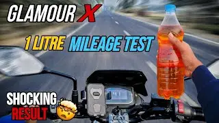 Hero Glamour X 1 Litre Mileage Test ⛽ | 1 Litre = ? km 😱