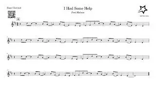 How to play I Had some help by Post Malone Bass Clarinet