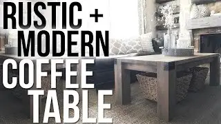 Rustic + Modern Coffee Table | Shanty2Chic
