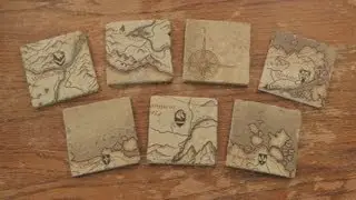 Skyrim Drink Coasters! SWORDS & STITCHES [DIY] w/ Jesse Cox