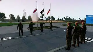 Canadian Tactical Group Holding a Moments Silence with a 3x12Rnd Gun Salute for Queen Elizabeth II
