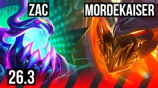 ZAC vs MORDEKAISER (TOP) | EUW Master | 26.3