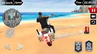 Offroad Police Bike Fastest Beach Street Racer Game || Bike Games || Bike Racing Games 3D Gameplay