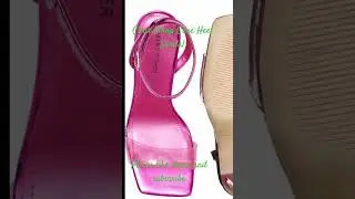 Clear Strap Cone Heel Sandal #youtubeshorts #fashion #fashioncollection