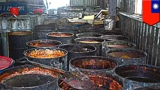 Disgusting: Food safety scandal in Taiwan as gutter oil sold as cooking oil