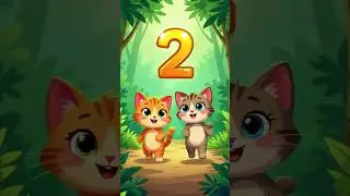 Counting Animals 1 to 5 🐘🐱🐶🐦🐟 | Fun Kids Song! #shots #preschool #kidsvideo #counting #shortsfeed