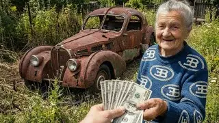I Found 1932 Bugatti Atlantic for only $300&hellip; Then Restored It || ASMR Car Restoration!