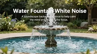 Water Fountain White Noise | Scientifically engineered soundscapes to enhance sleep & deep focus