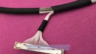 Made-to-Specification 50 ohm ribbon cable EMI braid for autonomous vehicle 20525-250E-02 S/FTP Ether