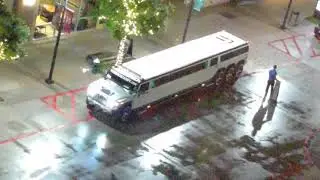 Super long stretch limo driver parking