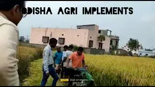KIRLOSKAR MINI T8 H. P WEEDER REEPER ATTACHMENT LIVE DEMONSTRATION FOR PADDY CUTTING