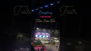 Everything I ate at the fair pt 1!🎡🌽#tulsa #tulsastatefair #influencer #fairfood #foodie #oklahoma