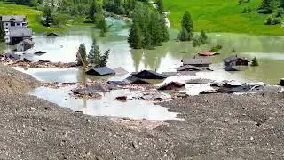 Video shows Swiss village after massive glacier landslide strikes